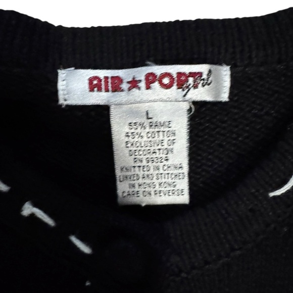 Holiday Time Black Christmas Cardigan - Picture 4 of 4